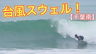 【台風スウェル!?】頭サイズの最高なコンディション発見！台風スウェルでプロ達がサーフィン!!