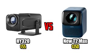 HY320 vs Wanbo New T2 Max - In-Depth Comparison - Battle Of The Cheapest Android LCD Projector!