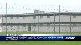 Martin Co. deputy arrested, accused of repeatedly punching an inmate