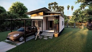 608_គំរូម៉ូតផ្ទះថ្មីៗ_3D house design Construction plans Modern house design with small budget