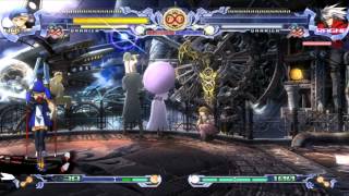 BlazBlue Calamity Trigger - All Cast vs Unlimited Ragna (Hell) v2.0