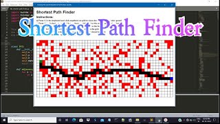 Shortest Path Finder using Python |Mini Project | Demo | Breadth First Search Application