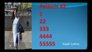 Python Patterns #2, Nested loops in Python, Python programming | Computer Science