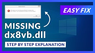 dx8vb.dll Missing Error | How to Fix | 2 Fixes | 2021