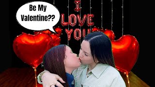 ASKING MY WIFE TO BE MY VALENTINE!!! *she cried*