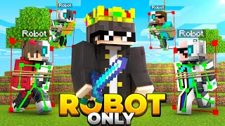 I Hacked Into a 'ROBOT ONLY' Minecraft Server