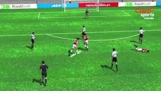 La remontada de Paraguay a Argentina en Copa América, vista en 3D