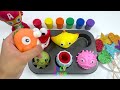 satisfying video l how to make rainbow lollipop slime with stress balls cutting asmr