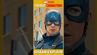 Top 5 Fastest Characters in MCU #shorts Shaan Explain #short #ironman #spiderman #marvel #avengers