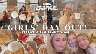 GIRLY DAY OUT! Family fun vlog before Christmas! Final Vlogmas! Emma Bridgewater pottery painting