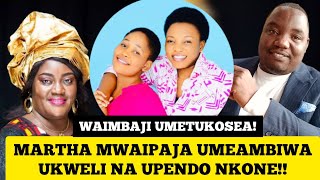 MARTHA MWAIPAJA AOMBWA NA MSANII WA KENYA  ALI MUKHWANA AZUNGUMZE UKWELI ILI WATU WANYAMAZE