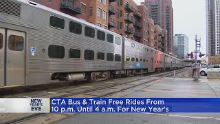 CTA And Metra Offering Free Rides Through New Year's Day