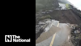 One of America's most famous roads smashed by landslide