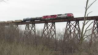 The Indiana RR on a trestle