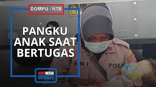 Kisah Aipda Ismi Pangku Anaknya Viral di Medsos, Dapat Penghargaan dari Gubernur NTB