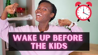 DO THIS TO *ACTUALLY* WAKE UP EARLY || How I get up before the kids || Mom Morning Routine Tips