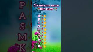 Aapne name ka first letter type kor do🥰🥰🥰 #name #love #chooseoneletter #chooseyourpartner #voic