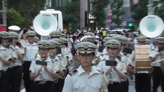 東京  雷門盆踊り 陸上自衛隊第1師団第1音楽隊演奏 the 1st Band of the Ground Self-Defense Force 1st Division at Kaminarimon