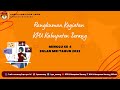 Rangkuman Kegiatan KPU Kabupaten Serang Minggu Ke-4 Bulan Mei Tahun 2022