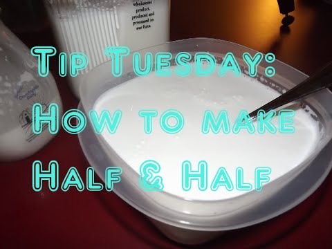 Tip Tuesday: How to make Half and Half Tip Tuesday: How to make Half and Half