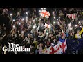 Protesters shut down major intersection in Georgia in rally against ‘foreign agents’ law