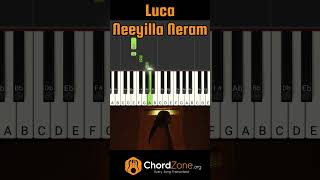 Easy piano tutorial for Neeyilla Neram from LUCA #pianotutorial #easy #learnpiano #tiktok #malayalam