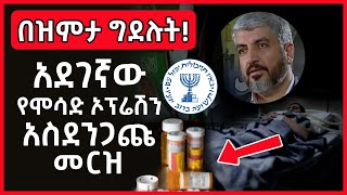 በዝምታ ግደሉት አደገኛው የሞሳድ ኦፕሬሽን እና የአደስደንጋጩ መርዝ መጨረሻ | mossad operation | Abel Birhanu  የወይኗ ልጅ 2