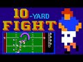 10-Yard Fight (FC · Famicom) game port | High School thru Super challenge session for 1 Player 🎮