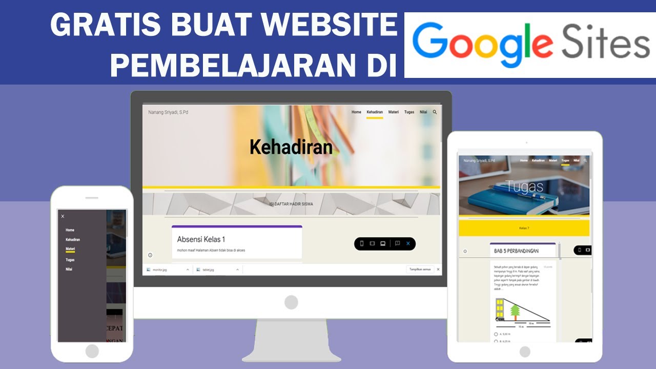 Cara Membuat Website Pembelajaran Dengan Menggunakan Google Sites - YouTube