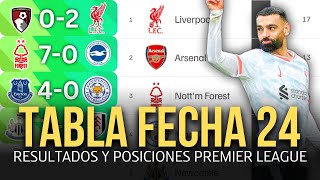 TABLA DE POSICIONES Y RESULTADOS DE LA PREMIER LEAGUE HOY  | LIGA INGLESA 2025 / 2024