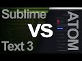 Sublime Text 3 and Atom - How to Install and use a code editor