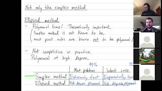 Linear Programming 33: Other algorithms besides the simplex method