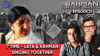 Recording with Lata Mangeshkar| Rang De Basanti| Rakeysh Omprakash Mehra| Rahman Music Sheets - 31