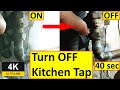 How to isolate kitchen tap