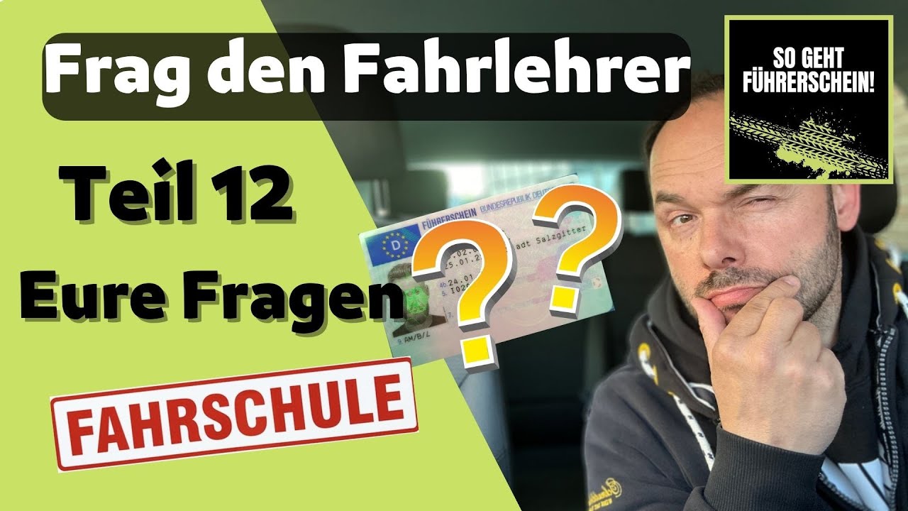 Führerschein Frage Und Antwort Teil 12 - Führerschein - YouTube