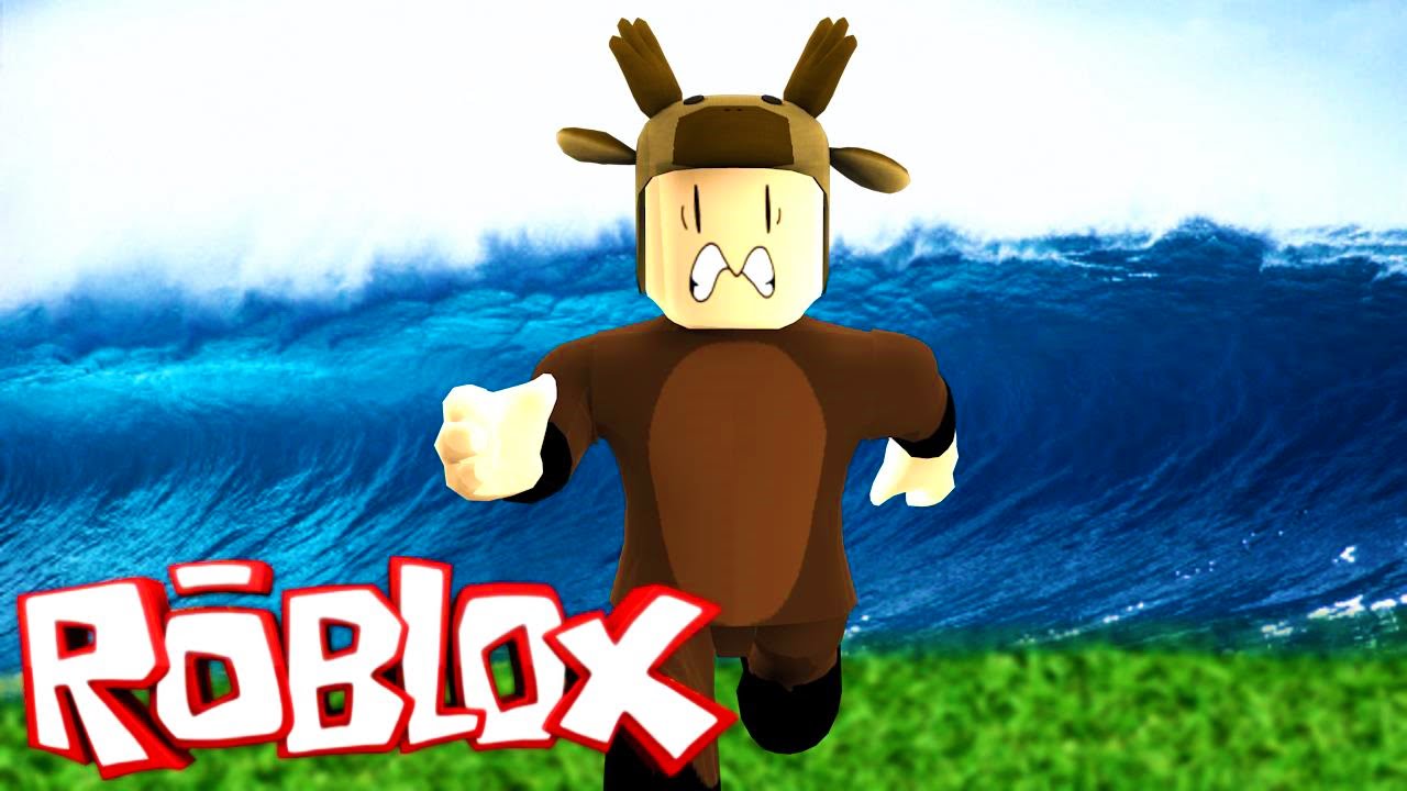 RUNNING FROM THE FLOOD IN ROBLOX! (FLOOD ESCAPE) - YouTube