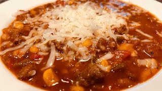 The Best Spicy Italian Sausage CHILI! 🌶️