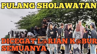 PULANG SHOLAWATAN N@IK TRUK DI CEGAT SEMUA L@RI K@8UR.LINGKUNGAN DAN ORANG TUA HARUS IKUT BANTU