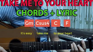 Guitar Tutorial Take Me To Your Heart |Chords + Lyrics| - Pro