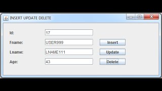 JAVA & MySQL - How To Insert Update Delete Data In MySQL Database Using Java [ with source code ]