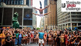HUNDREDS OF DANCERS SHUT DOWN 6th AVE (Massive 10 Minute Photo Challenge)