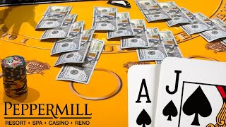 CRAZY SINGLE DECK BLACKJACK SESSION IN RENO!