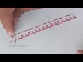 so easy u0026 simple border line stitch for beginners my hand embroidery art border embroidery