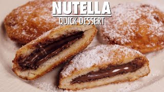 Fried Bread With Liquid Chocolate | Easy Recipe Fried Bread