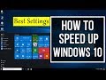 How To Easily Speed Up a Slow Windows 10 Laptop Computer / PC ( Best Settings )
