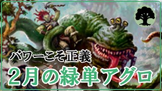 【MTGアリーナ】２月も緑単アグロ！力で押し切れ！緑単アグロでフリー対戦＃MTGAゲーム実況