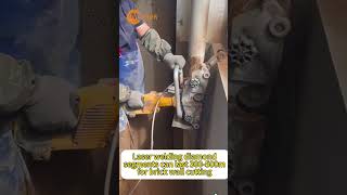 350mm RING SAW ONE-TIME CUTS OFF CONCRETE WALL