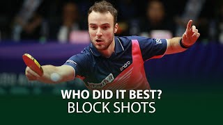 AMAZING Table Tennis Block shots! Who Did It Best?