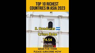 Top 10 Countries With The Highest Crime Rate in The World 2023 #shorts #knowledge #gft #ytshorts