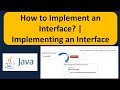 How to Implement an Interface? | Implementing an Interface | Java Tutorial